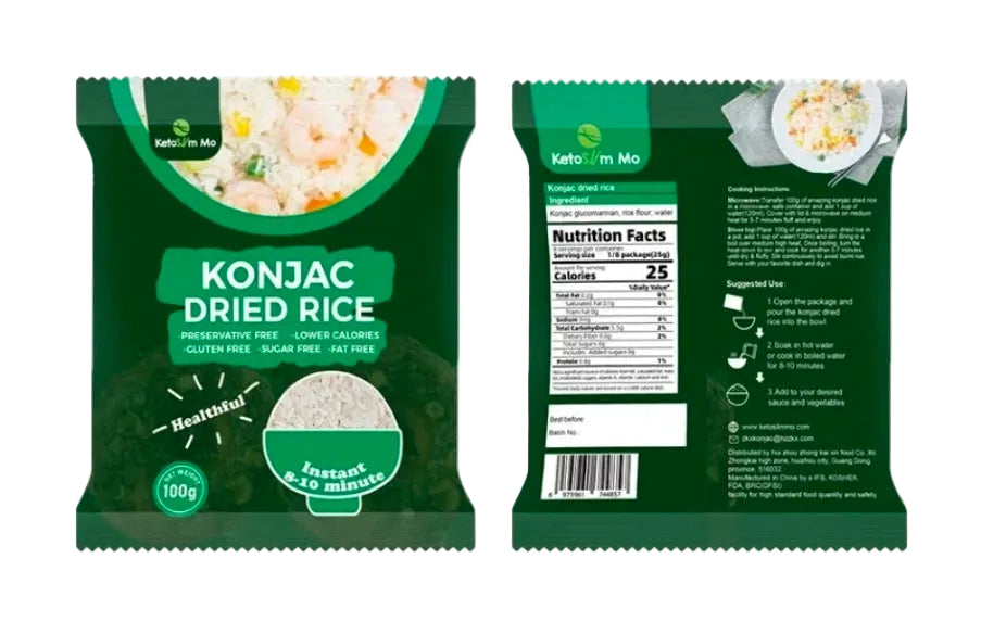 KETOSLIM SHIRATAKI DRIED RICE 100G