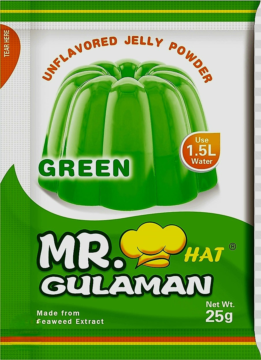Mr. Hat UNFLAVORED GREEN GULAMAN 25g×10sachets (BOX)