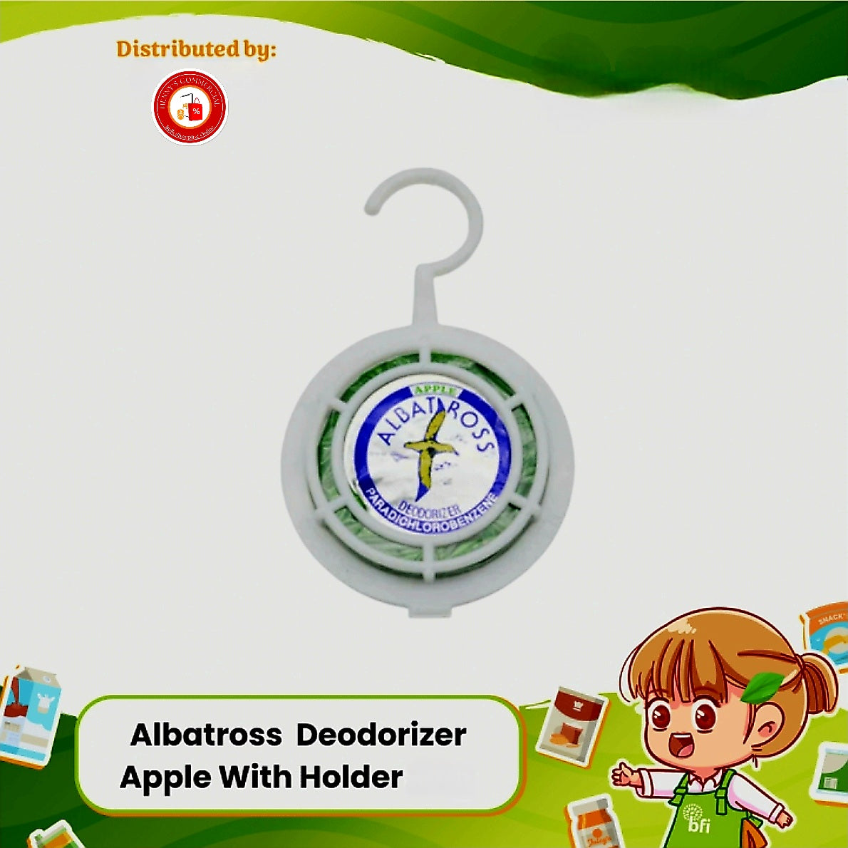 Albatross APPLE Bathroom Deodorizer with HANGER 100g