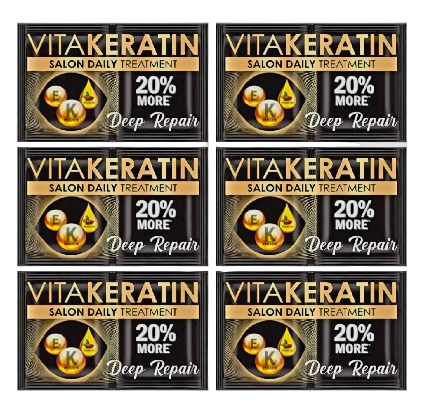 VITAKERATIN Salon Daily Treatment DEEP REPAIR 24ml×6's