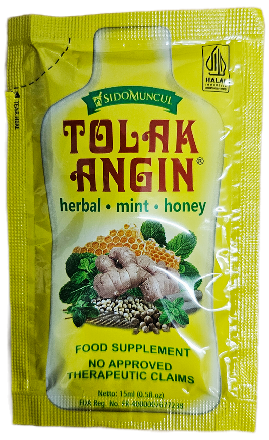 SIDOMUNCUL TOLAK ANGIN HERBAL DRINK 15ML (SACHET)