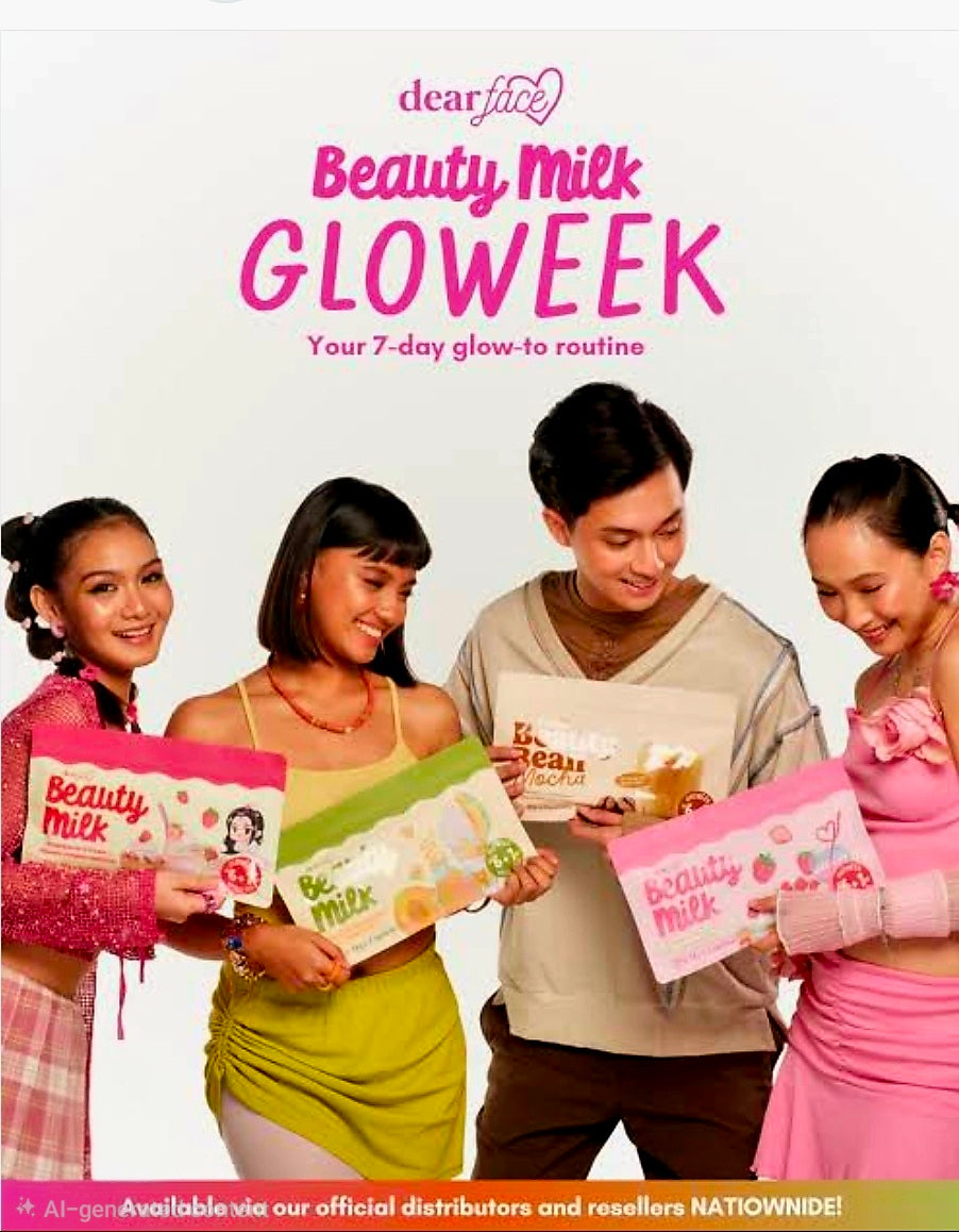 DearFace BEAUTY BEAN MOCHA Gloweek Weekly Pack