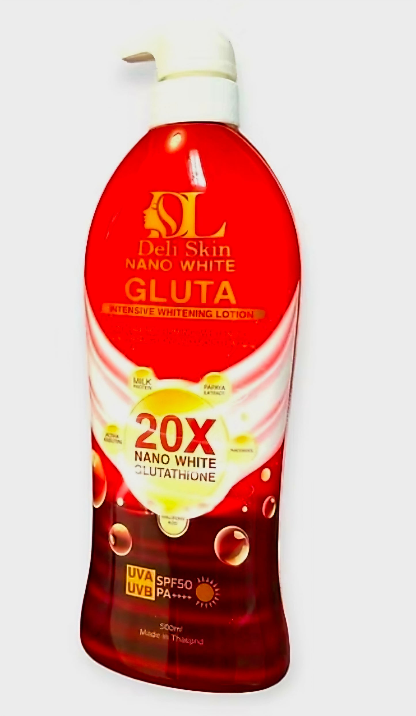 DELI SKIN NANO WHITE GLUTA LOTION 500ML