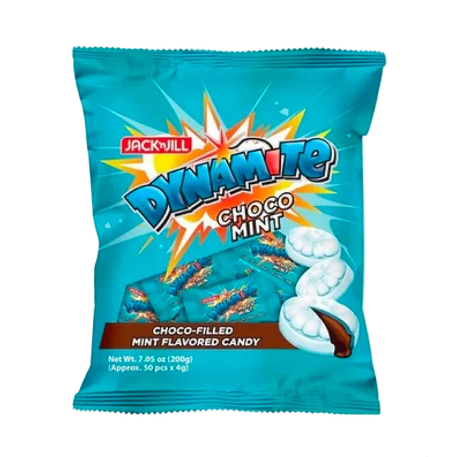 JACK & JILL DYNAMITE CHOCO-FILLED MINT CANDY 200G