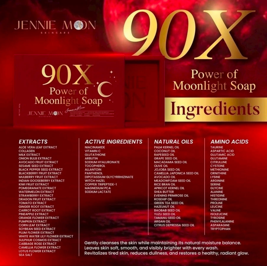 JENNIE MOON 90X POWER OF MOONLIGHT SOAP 160G