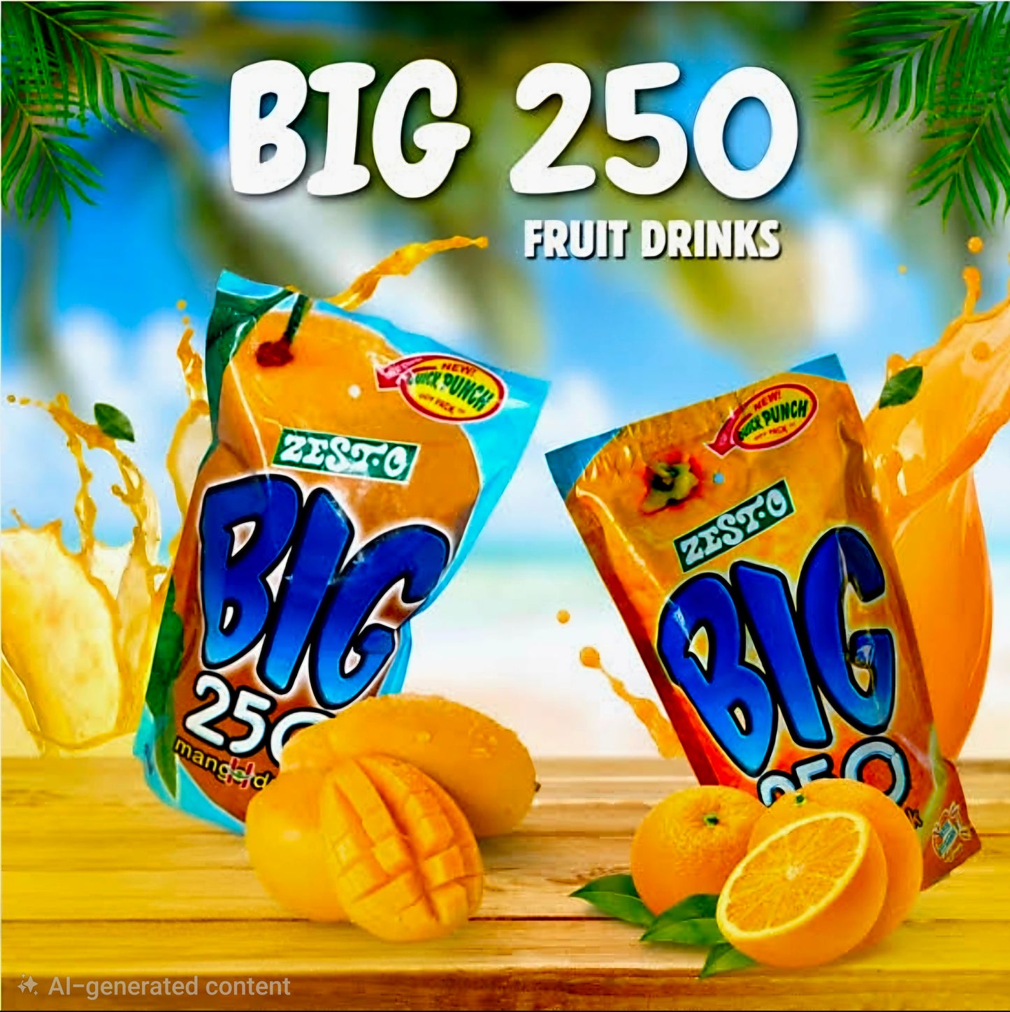 ZEST.O BIG 250 MANGO JUICE DRINK 250ML (BOX)