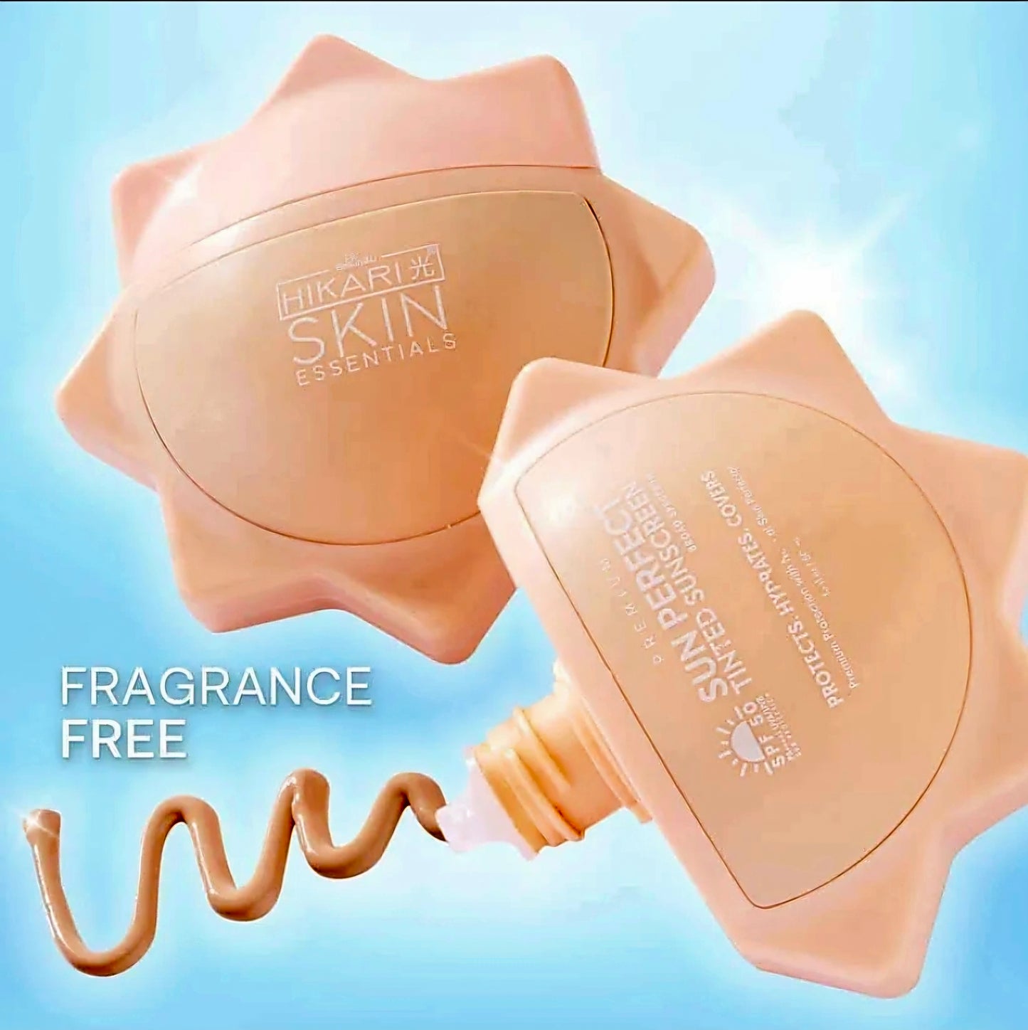 HIKARI Skin Essentials Premium SUN PERFECT Tinted Sunscreen SPF50 50ml