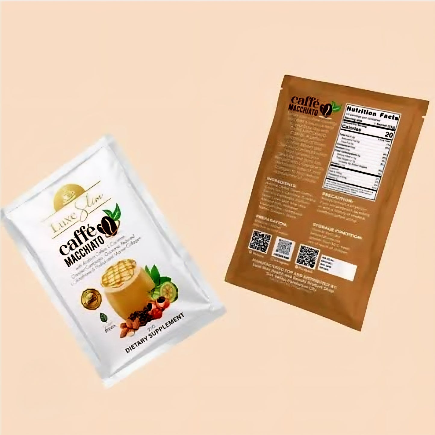 Luxe Slim CAFFE MACCHIATO 21g x 8 sachets (NEW POUCH PACKAGING)