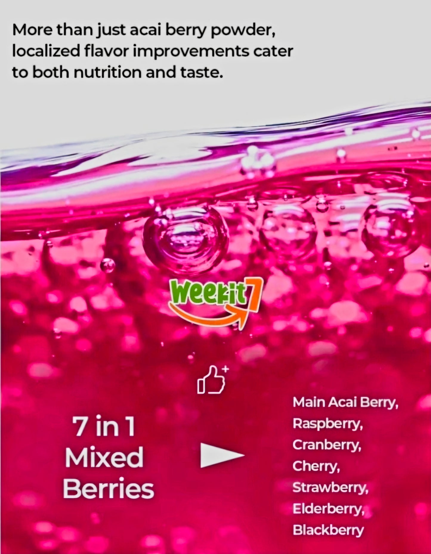 Weekit7 ACAI BERRY BEAUTY Powder Drink 5g x 7-sachets
