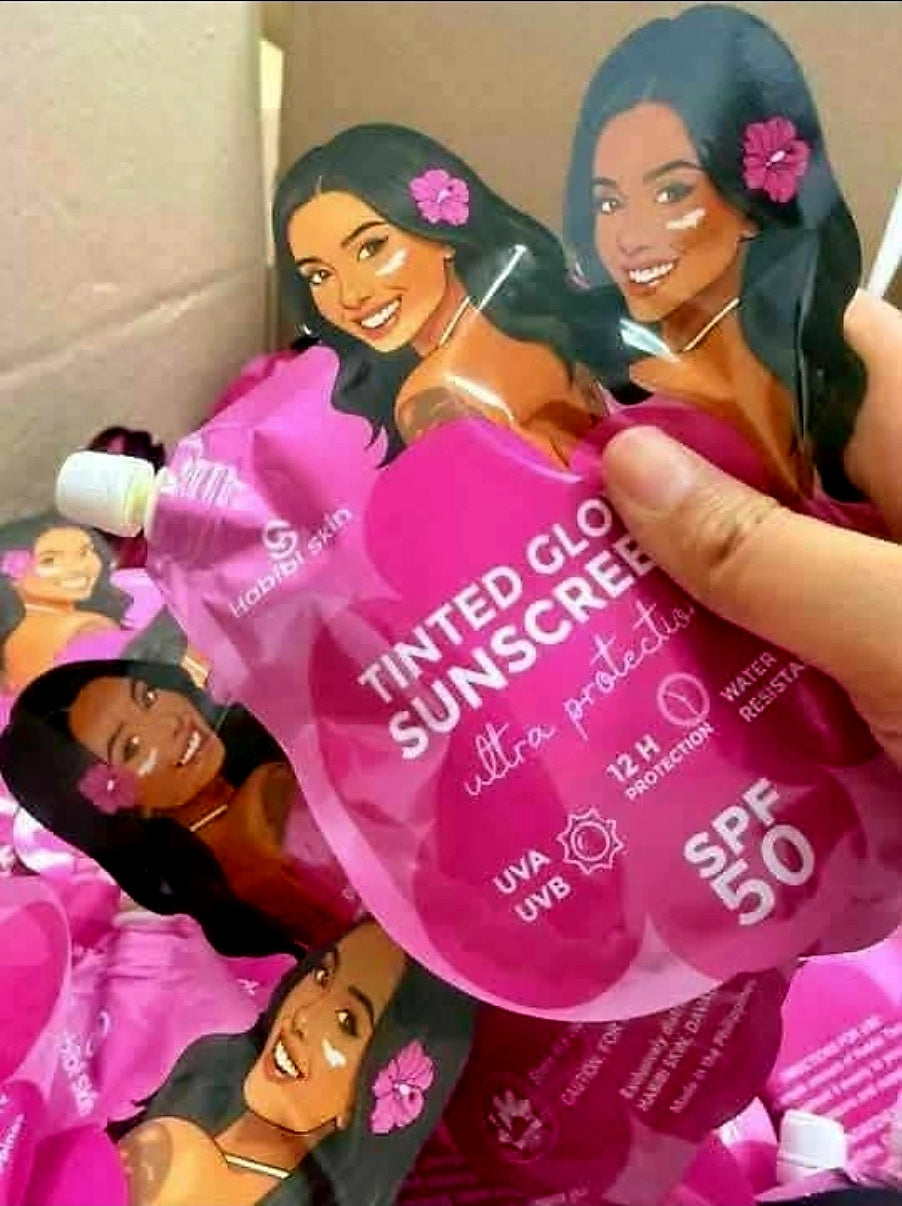 Habibi Skin TINTED GLOW SUNSCREEN UVA/UVB SPF50 50ml Resealable Cap