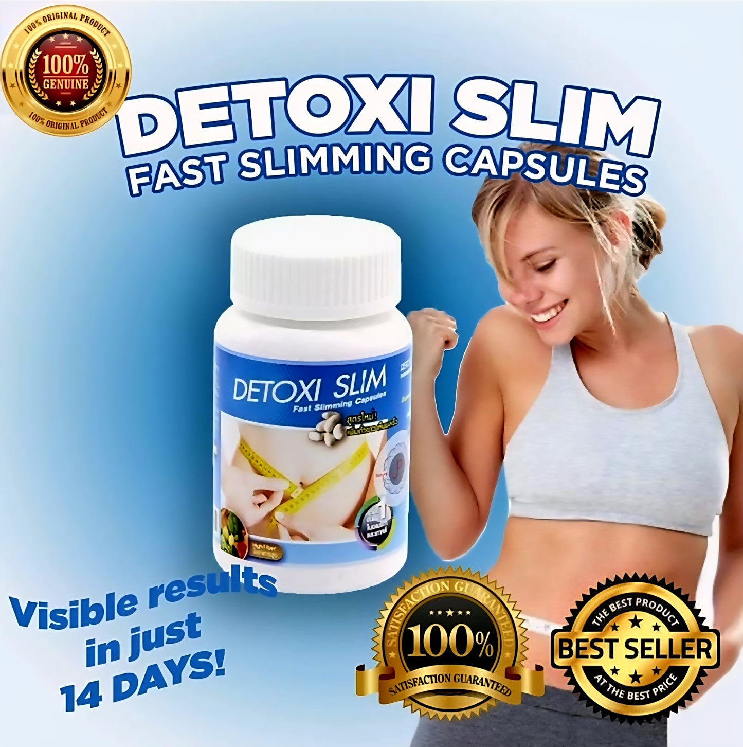 DETOXI SLIM Fast Slimming Capsules 30caps