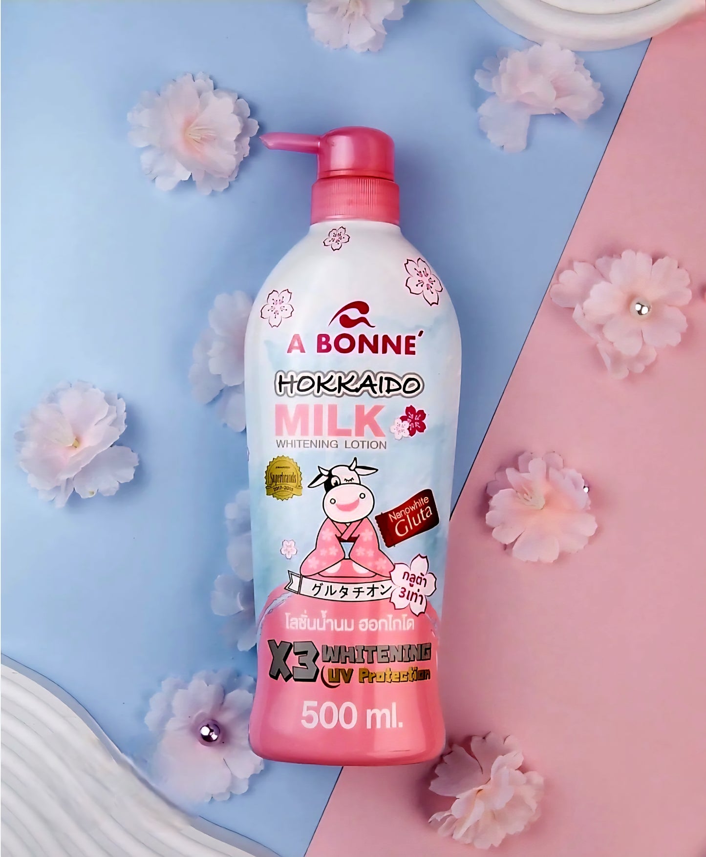 A BONNE' HOKKAIDO Milk Whitening Lotion 500ml