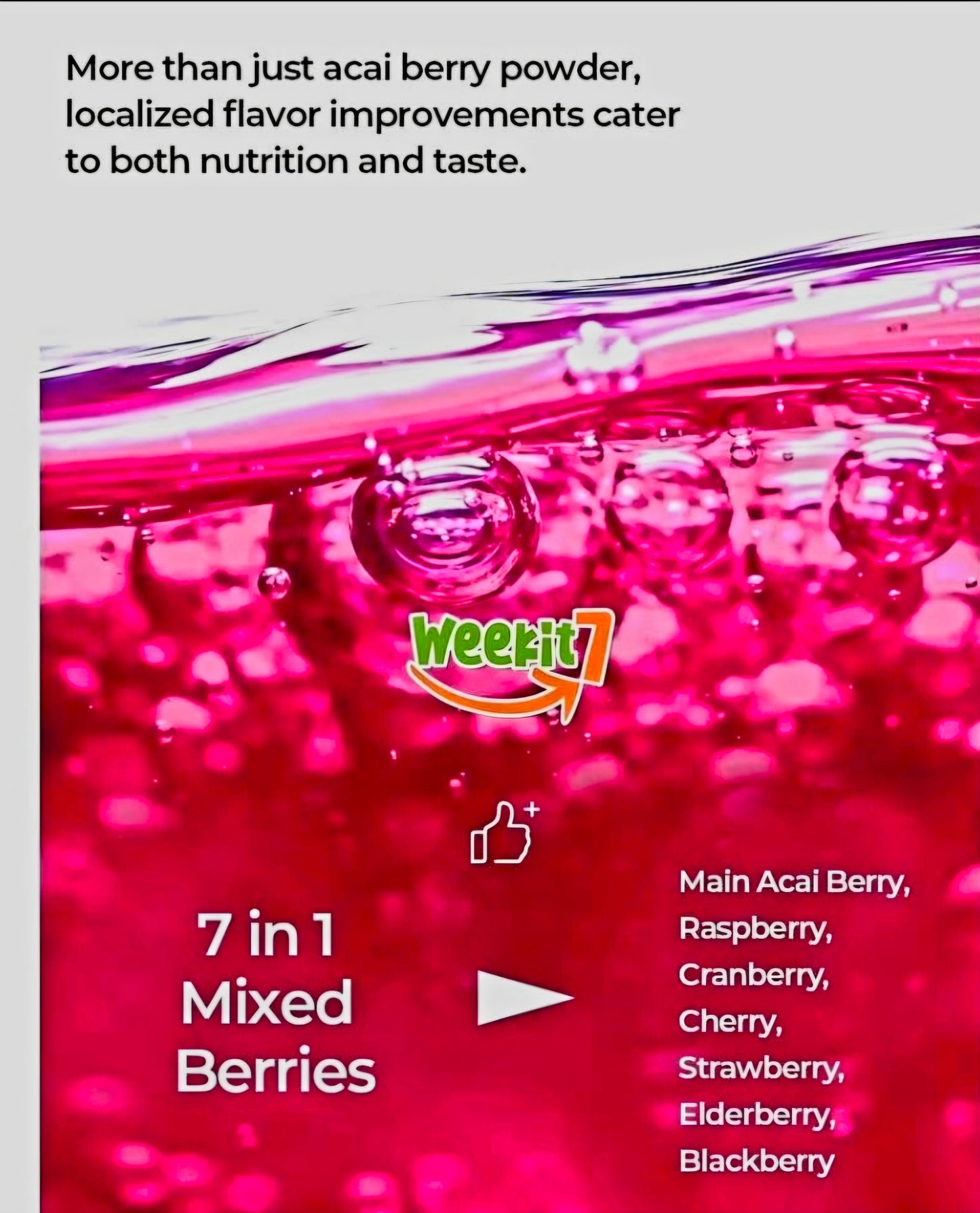 Weekit7 ACAI BERRY BEAUTY Juice 5g x 7-sachets