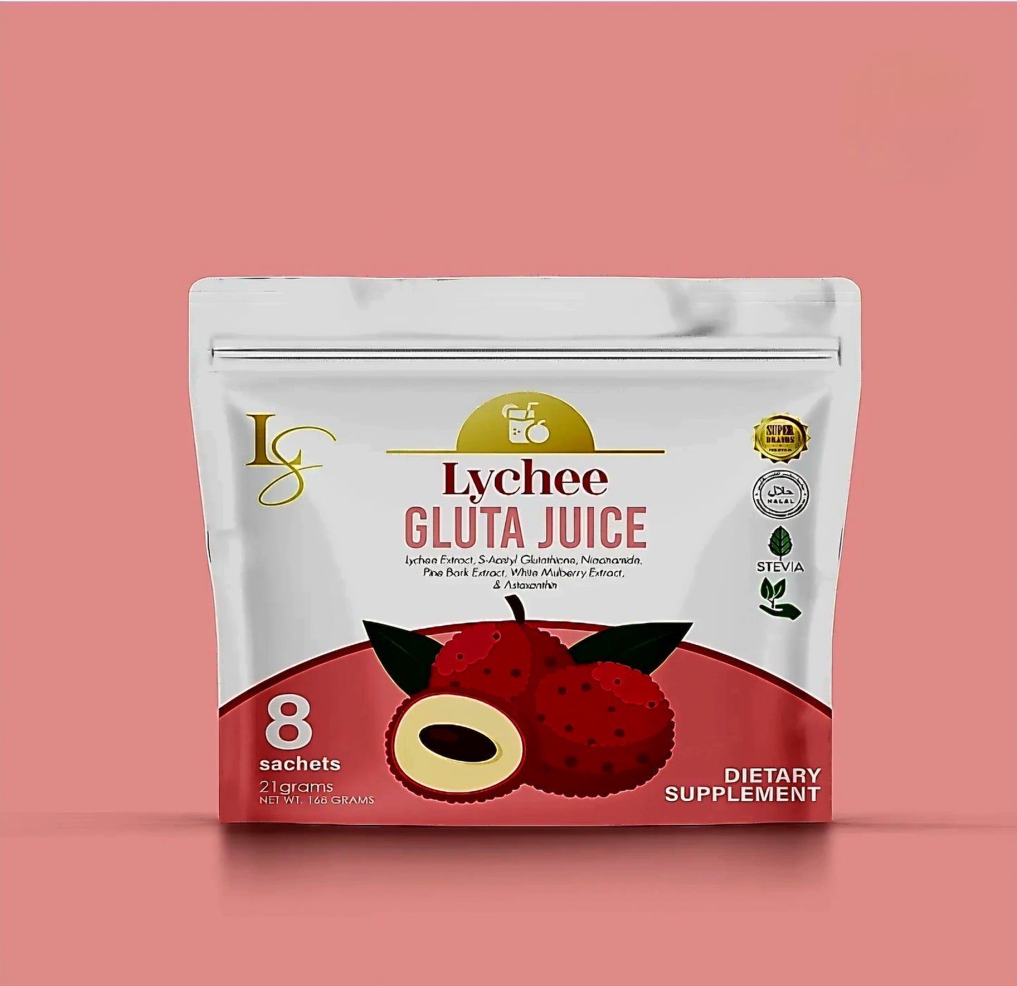 Luxe Slim LYCHEE GLUTA Juice 22g×8 Sachets