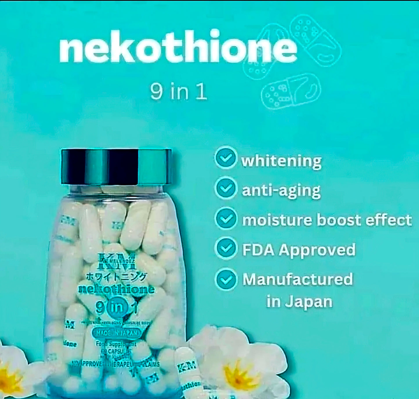 KM 9-in-1 NEKOTHIONE 60-Capsules