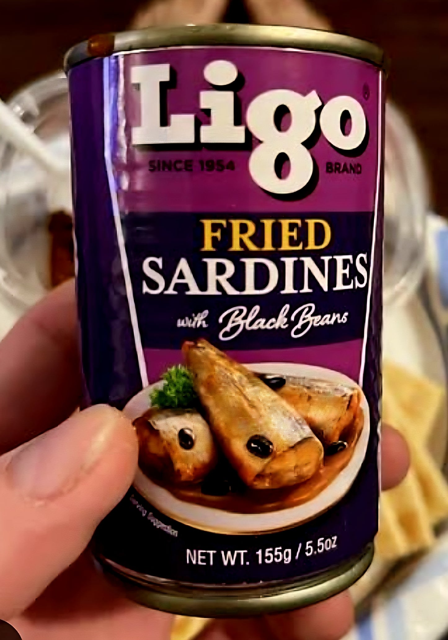 LIGO Fried Sardines with Black Beans 155g