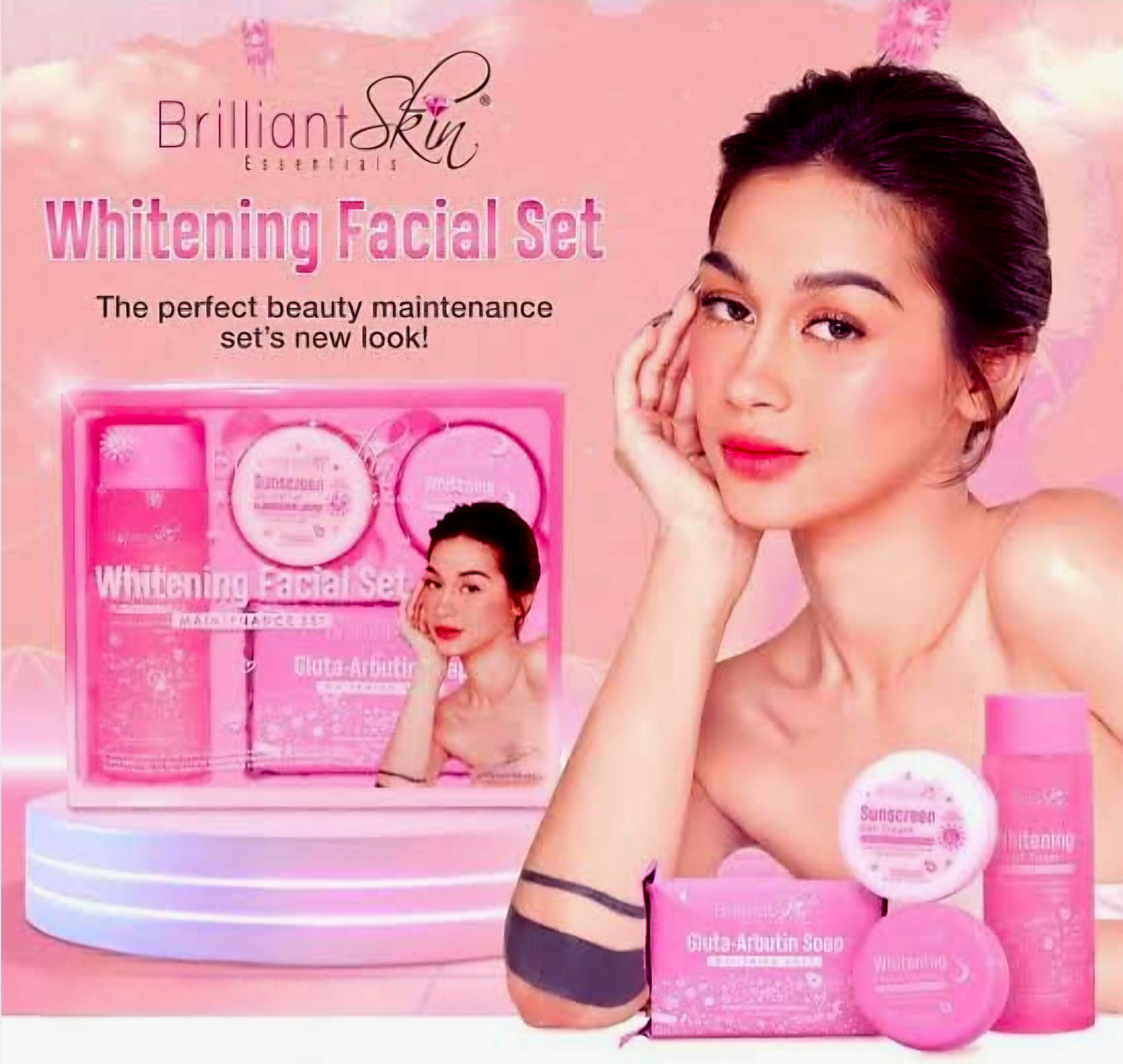 BRILLIANT SKIN WHITENING FACIAL & MAINTENANCE SET