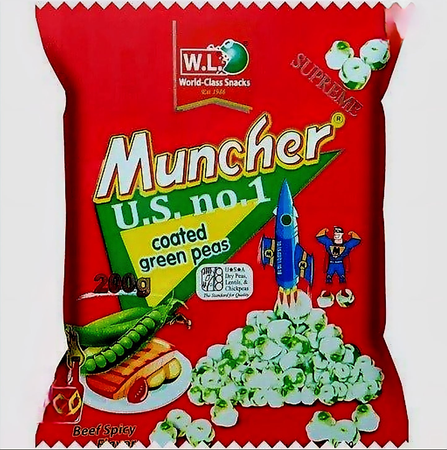 WL MUNCHER Coated Green Peas 200g