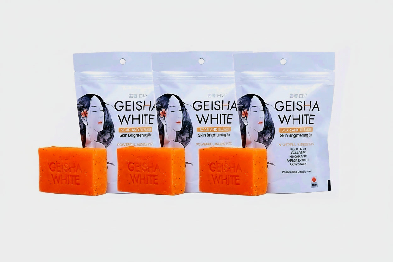 GEISHA WHITE Intense Scar & Blemish Lightening Soap 65g