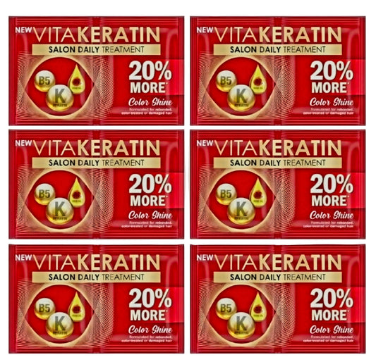 💲‼️EOFY-SALE‼️💲VITAKERATIN COLOR SHINE TREATMENT 24ML×6 SACHET