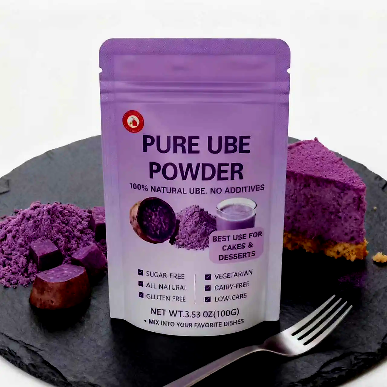 Nutricost PURE UBE POWDER (Finely Ground for LATTE'S, SMOOTHIES & MILK TEA) NO ADDITIVES & SUGAR-FREE! 100g