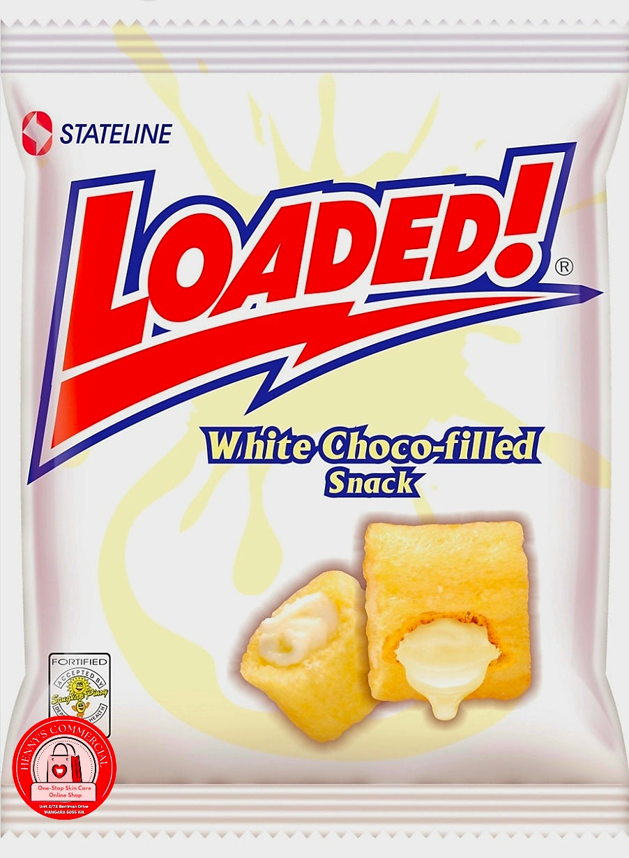 LOADED WHITE CHOCO-FILLED SNACK 50G