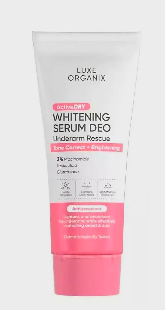 Luxe Organix WHITENING SERUM DEO Underarm Rescue Tone Correct + Brightening 50ml