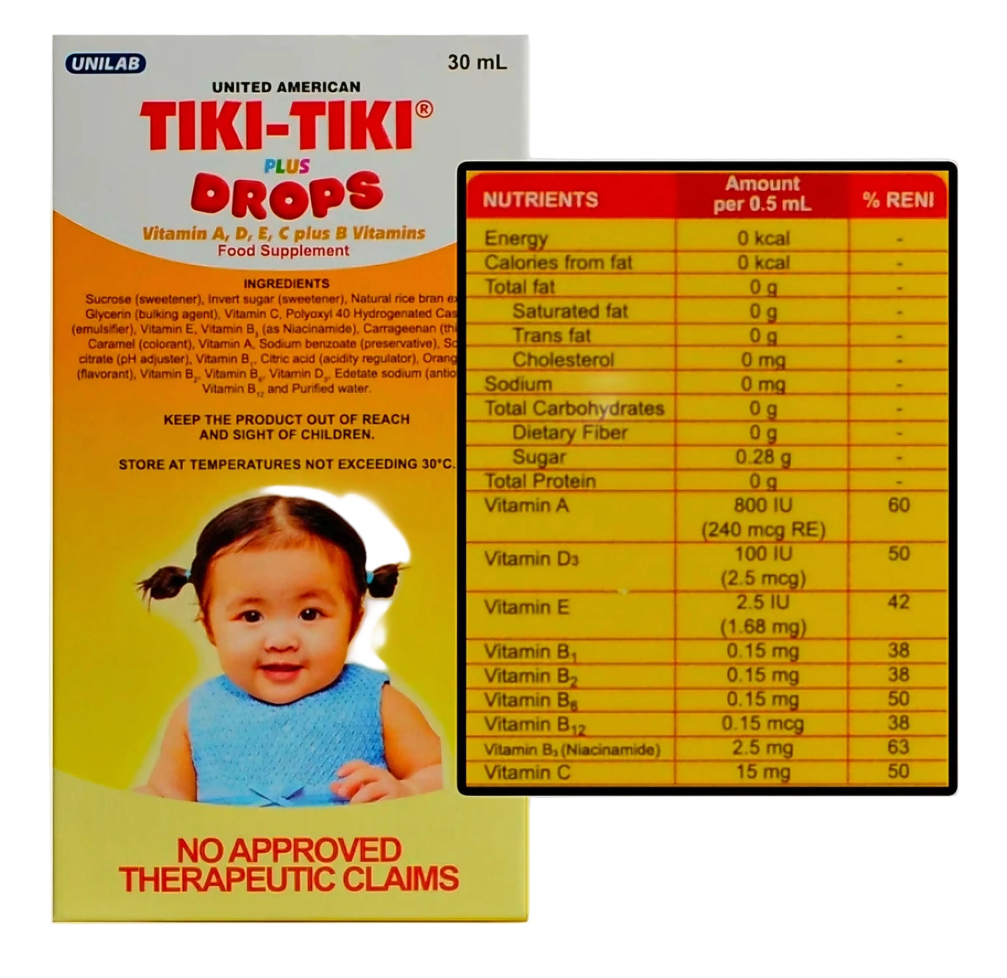 TIKI-TIKI PLUS Oral Drops 15ml (Ages 0-2 Years Old)