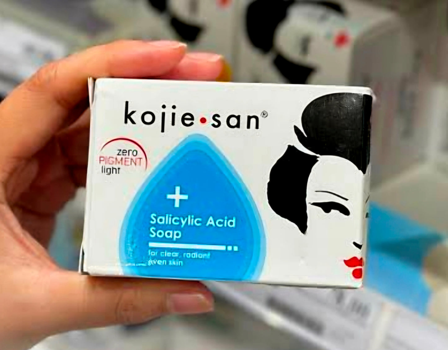 Kojie San SALICYLIC ACID SOAP Zero Pigment Light 100g (BLUE)
