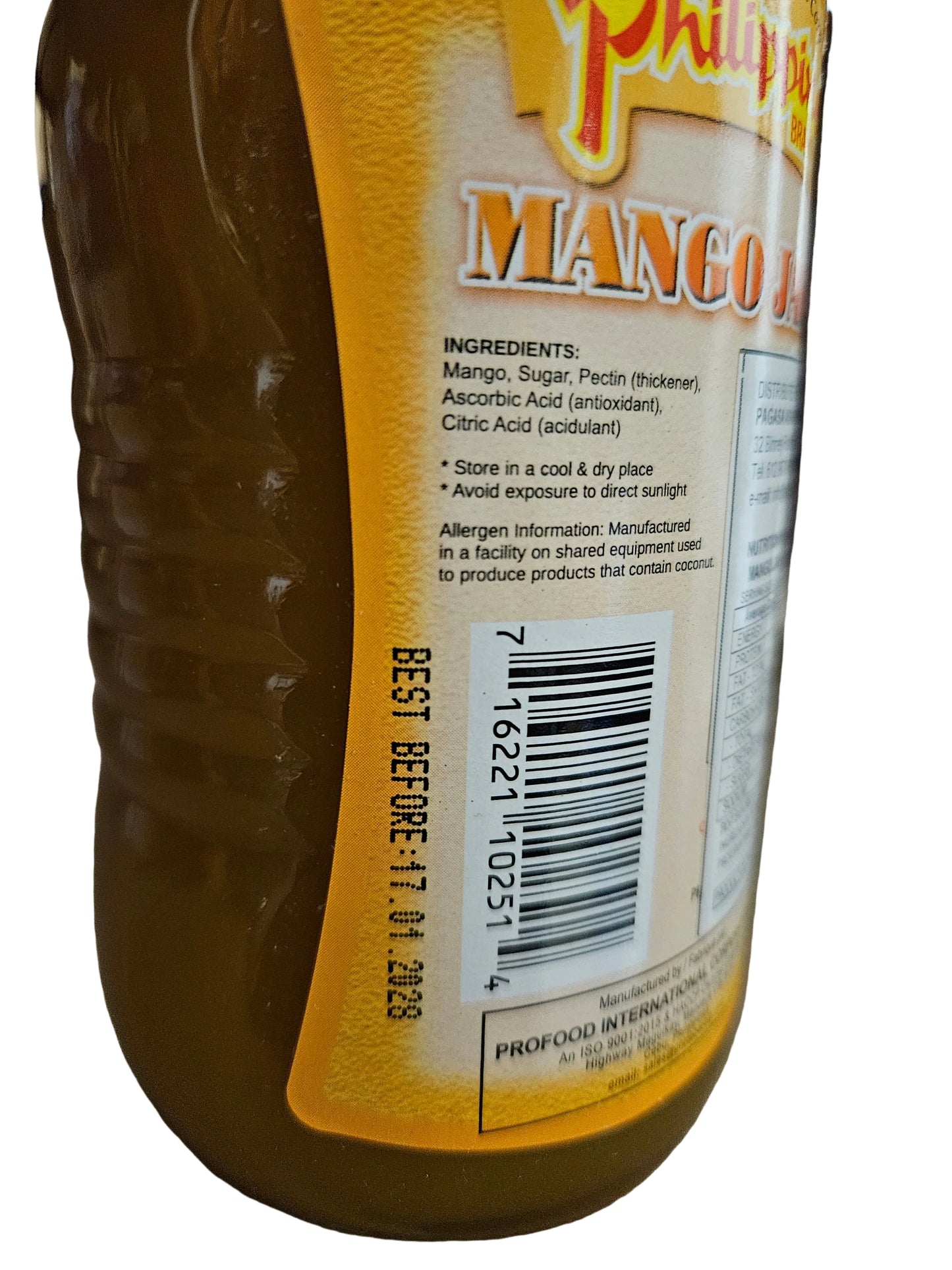 PHILIPPINE BRAND MANGO JAM 450g (17/01/28)