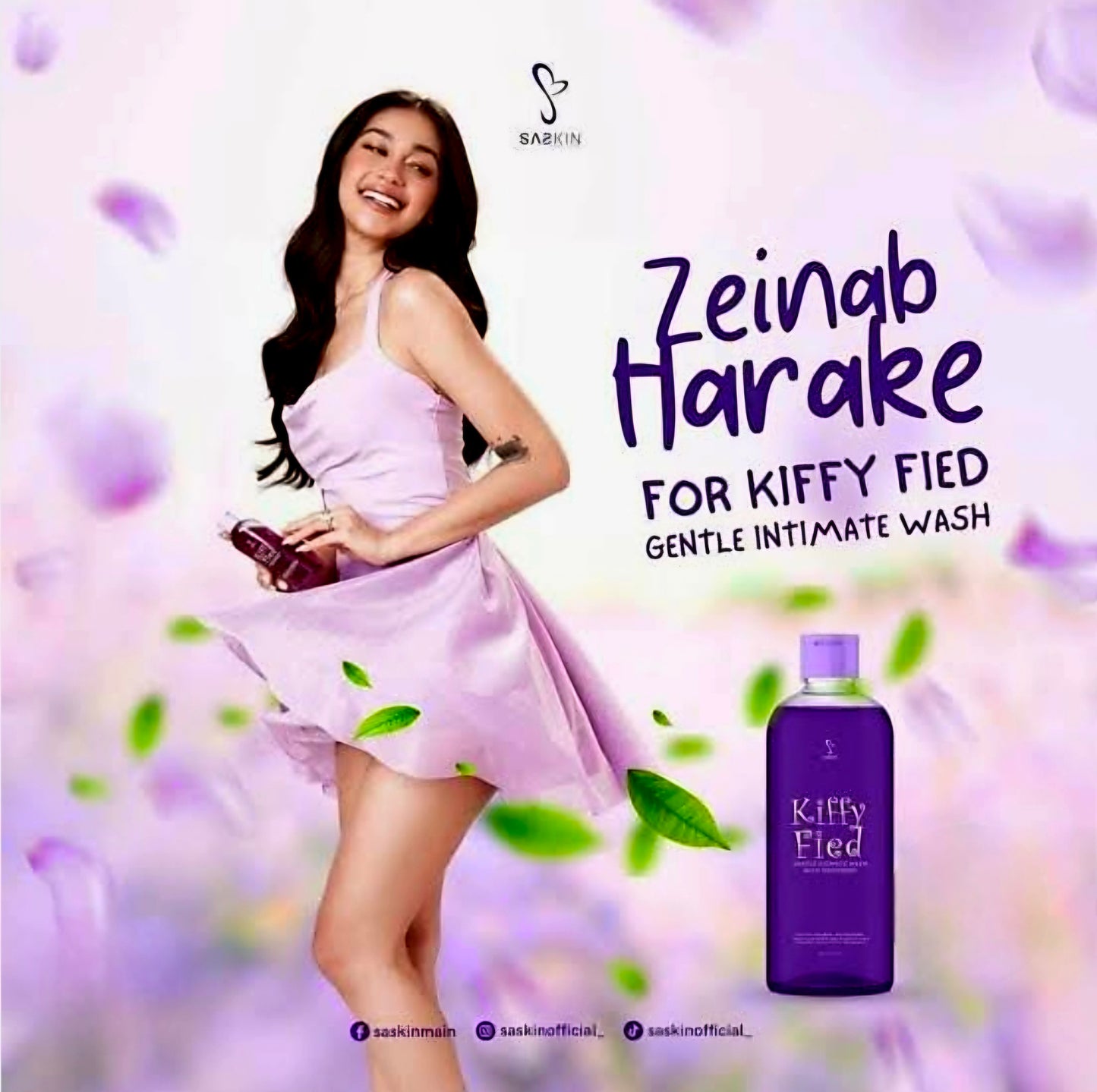 SASKIN Kiffy Fied Gentle Intimate Wash with Whitening 150ml