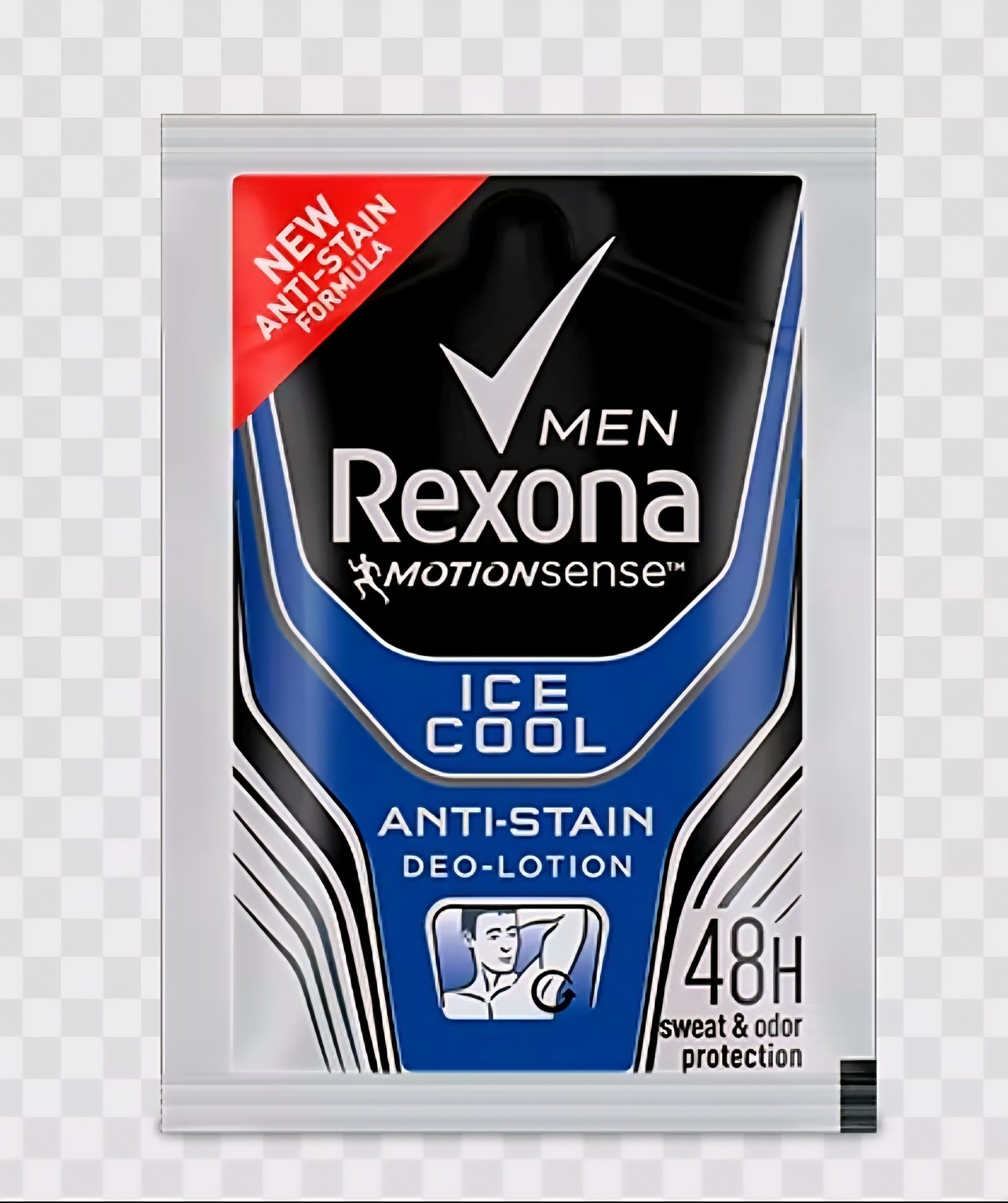 REXONA Men ICE COOL Anti-Stain Deo-Lotion 3ml×12sachets Hanger (TRAVEL SIZE)