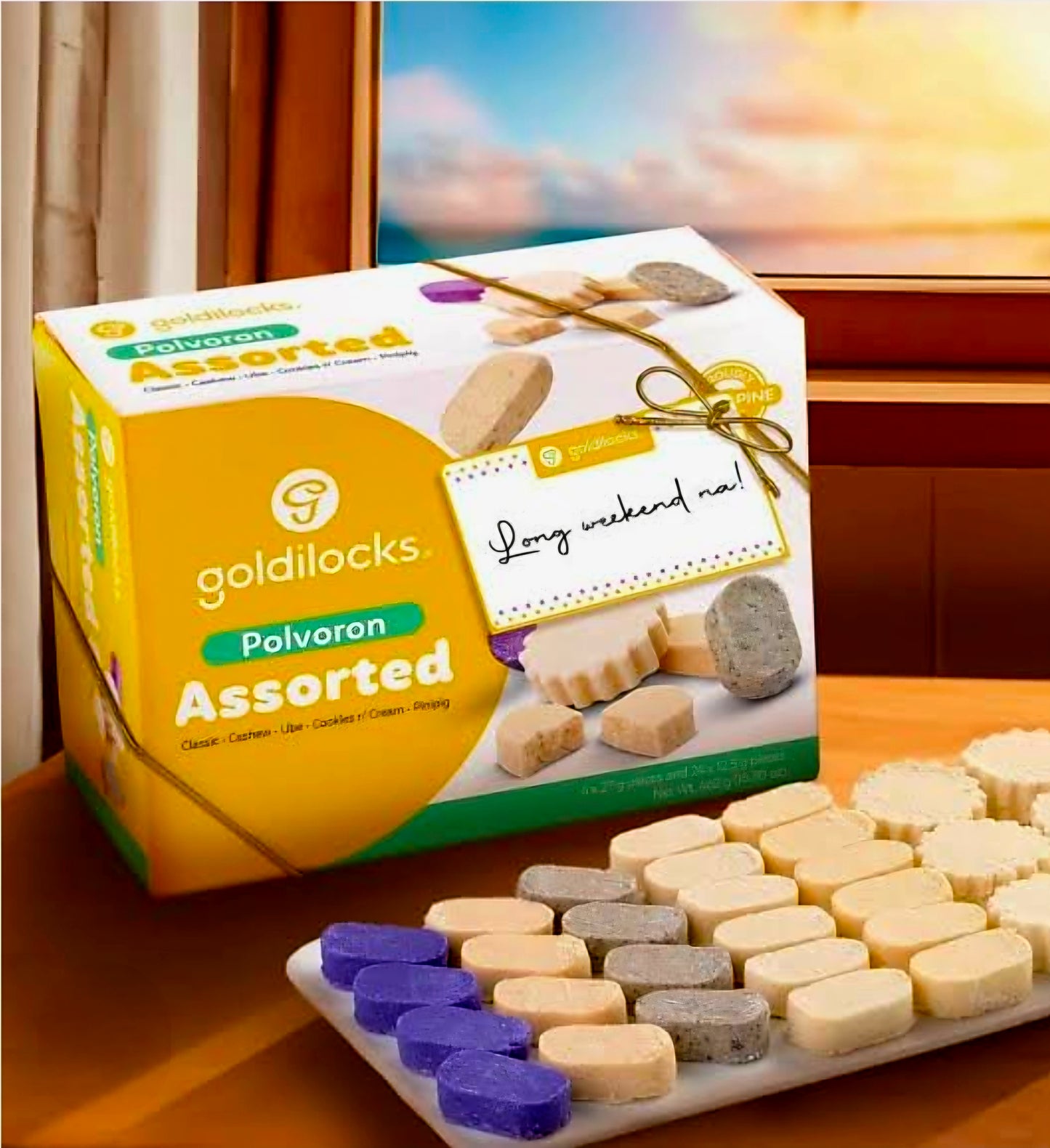 Goldilocks ASSORTED POLVORON 30-piece 462g SHARE PACK