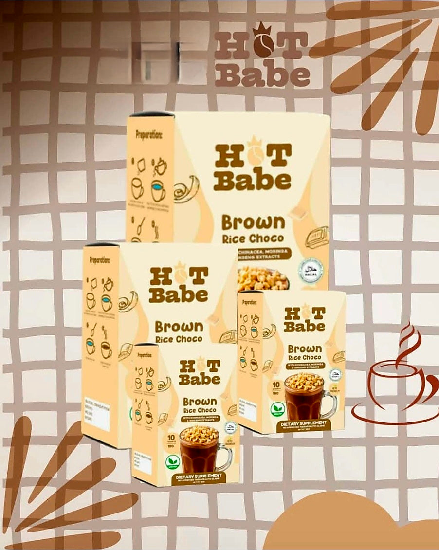 Hot Babe by Kiray Celis BROWN RICE CHOCO 18g×10sachets (BROWN SERIES)