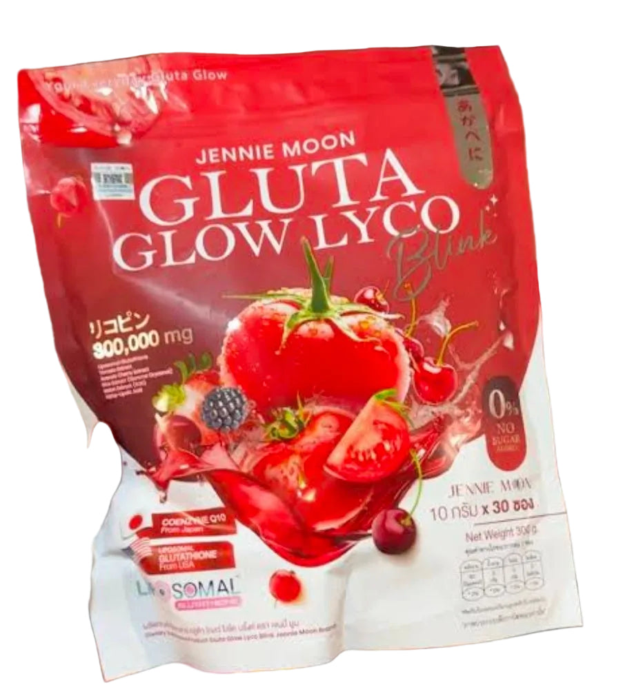 Jennie Moon GLUTA GLOW LYCO BLINK Collagen Beauty Drink 30-sachets