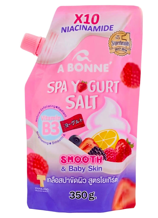 A BONNE' Spa Yogurt Salt x10 Niacinamide Bath Scrub 350g