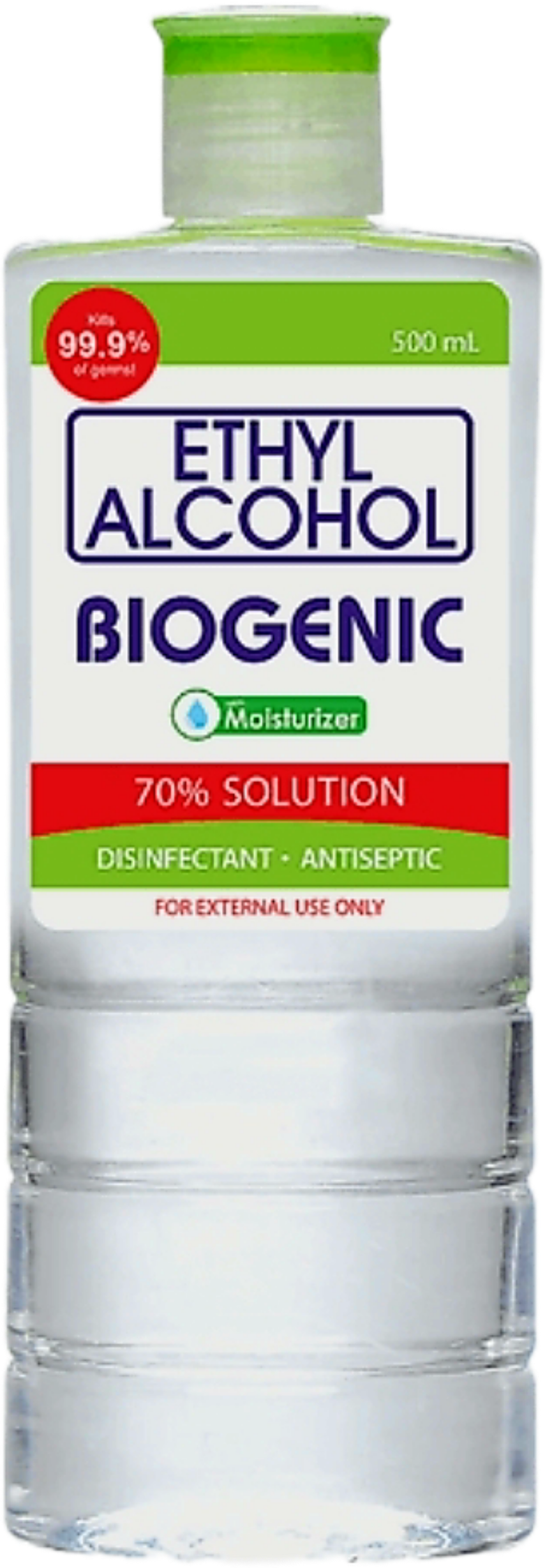 BIOGENIC ETHYL ALCOHOL WITH MOISTURIZER 500ML
