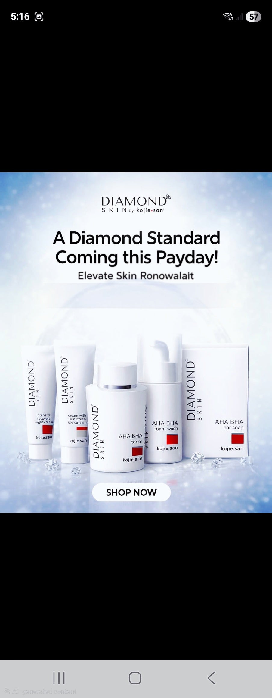 Kojie San DIAMOND SKIN Premium Facial Rejuvenating Set