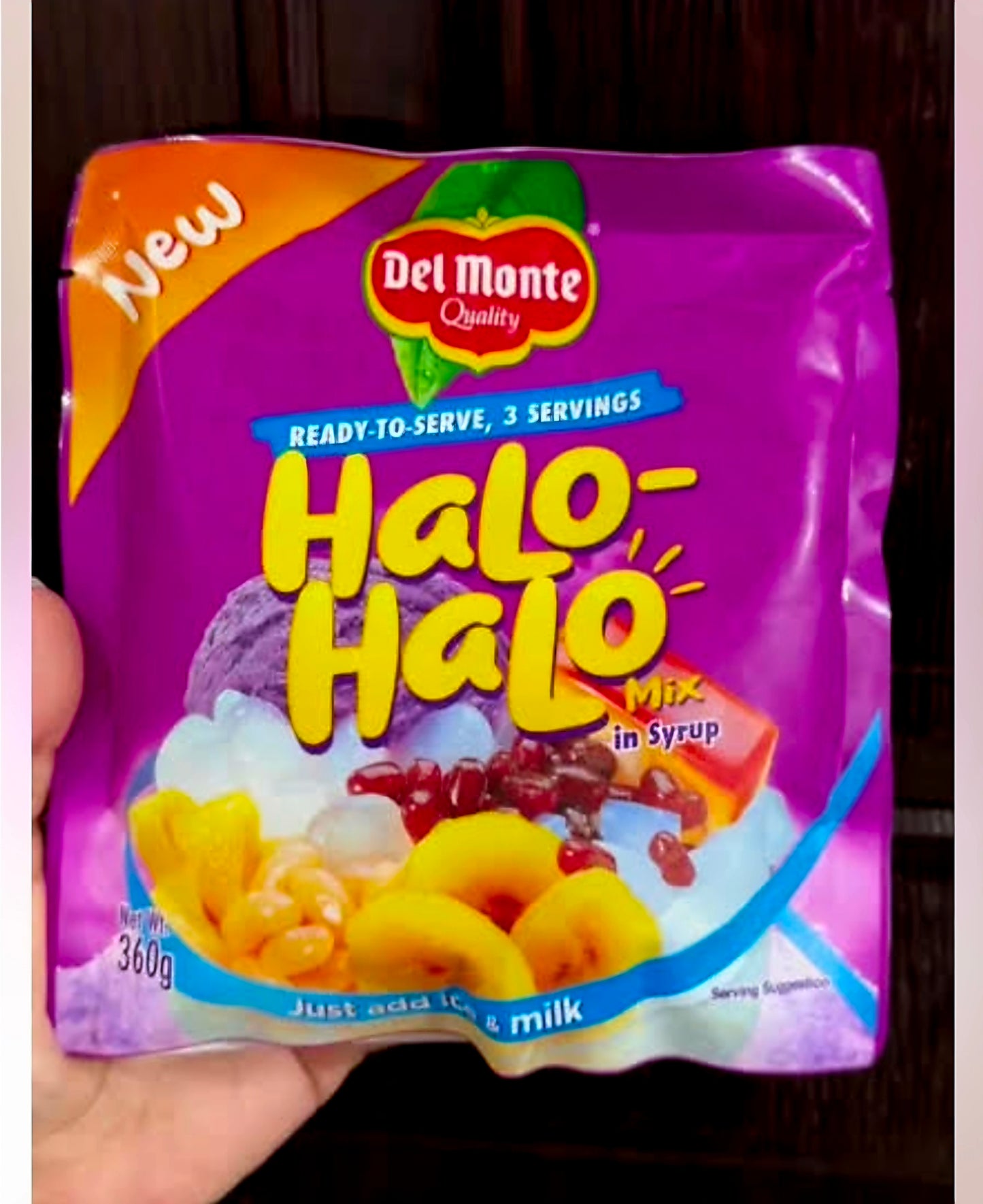Del Monte HALO-HALO MIX in SYRUP 360g POUCH