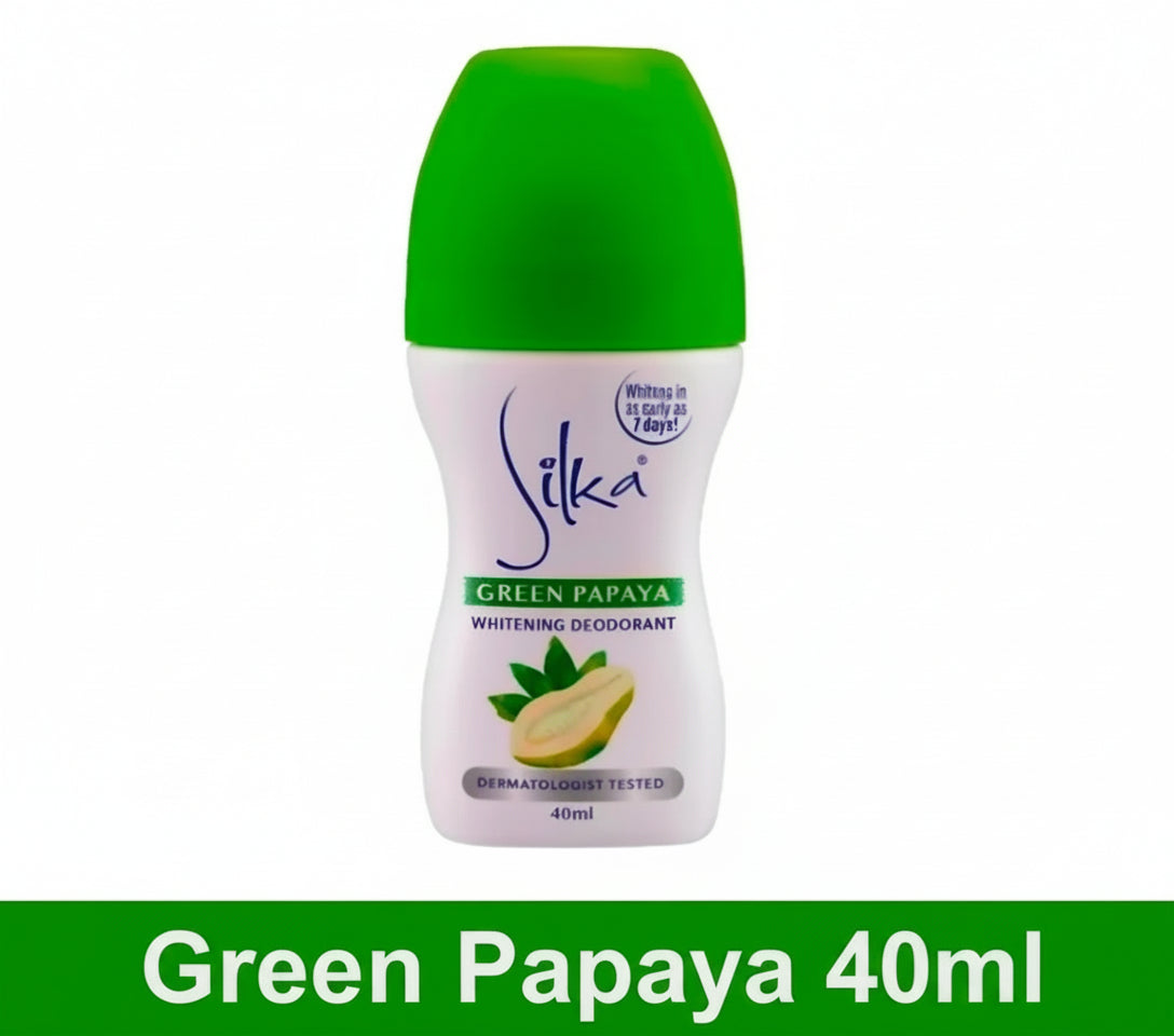 SILKA Green Papaya Deodorant Roll-On 40ml (GREEN)