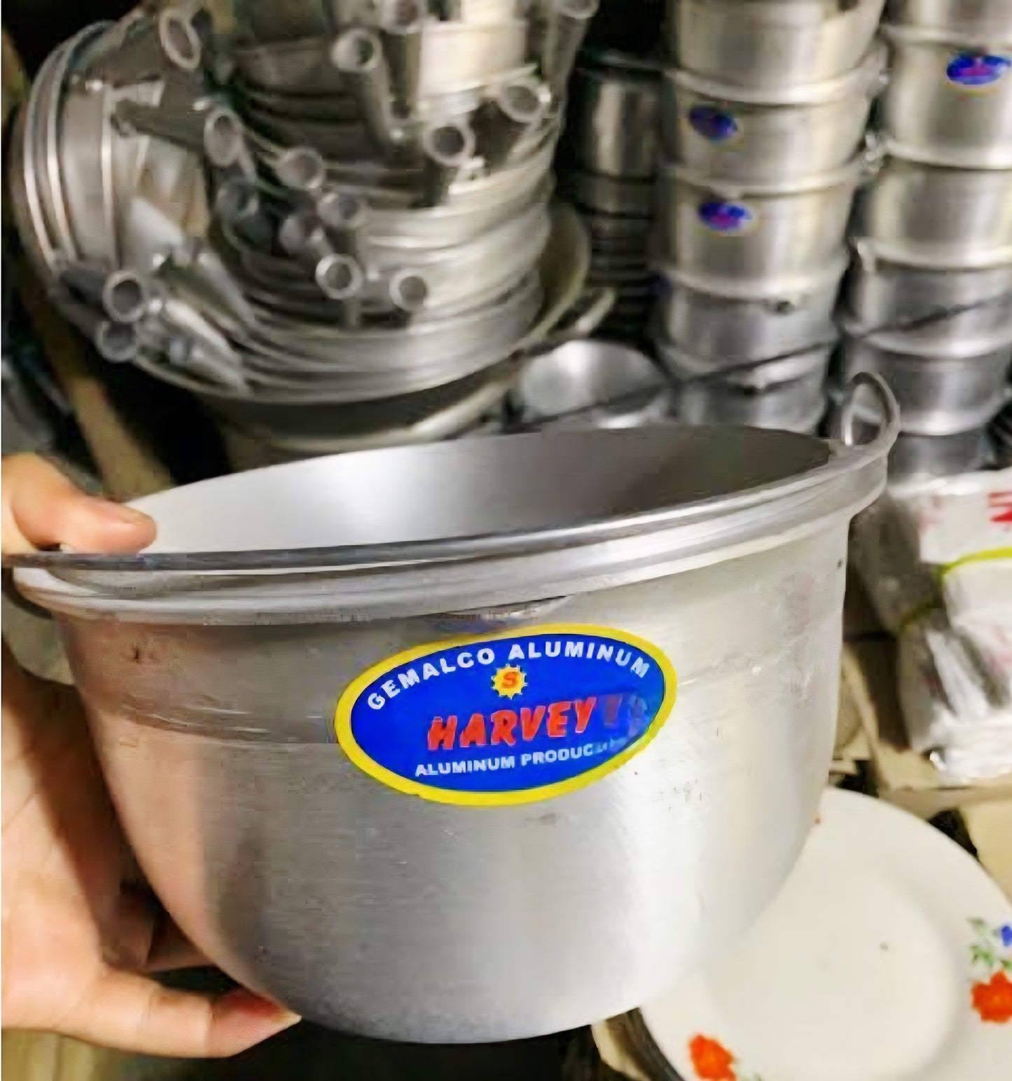 HARVEY Brand Aluminum SMALL KALDERO NO.4 Single Handle (2Litre)