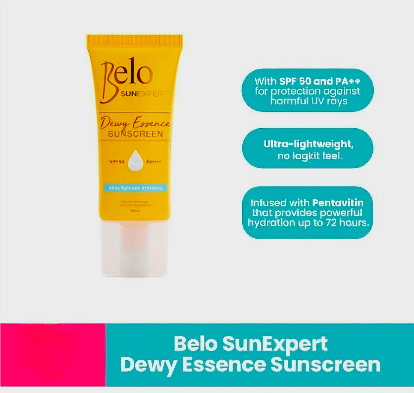 BELO Sunexpert DEWY ESSENCE SUNSCREEN SPF50 PA++++ 50ml
