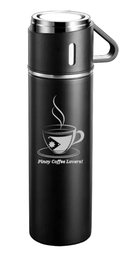 PINOY COFFEE LOVERS! Vacuum Flask Set (WINTER GIFT PACK for DADS!)