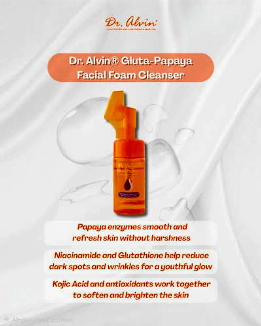Dr.Alvin GLUTA PAPAYA Facial Foam Wash 115ml