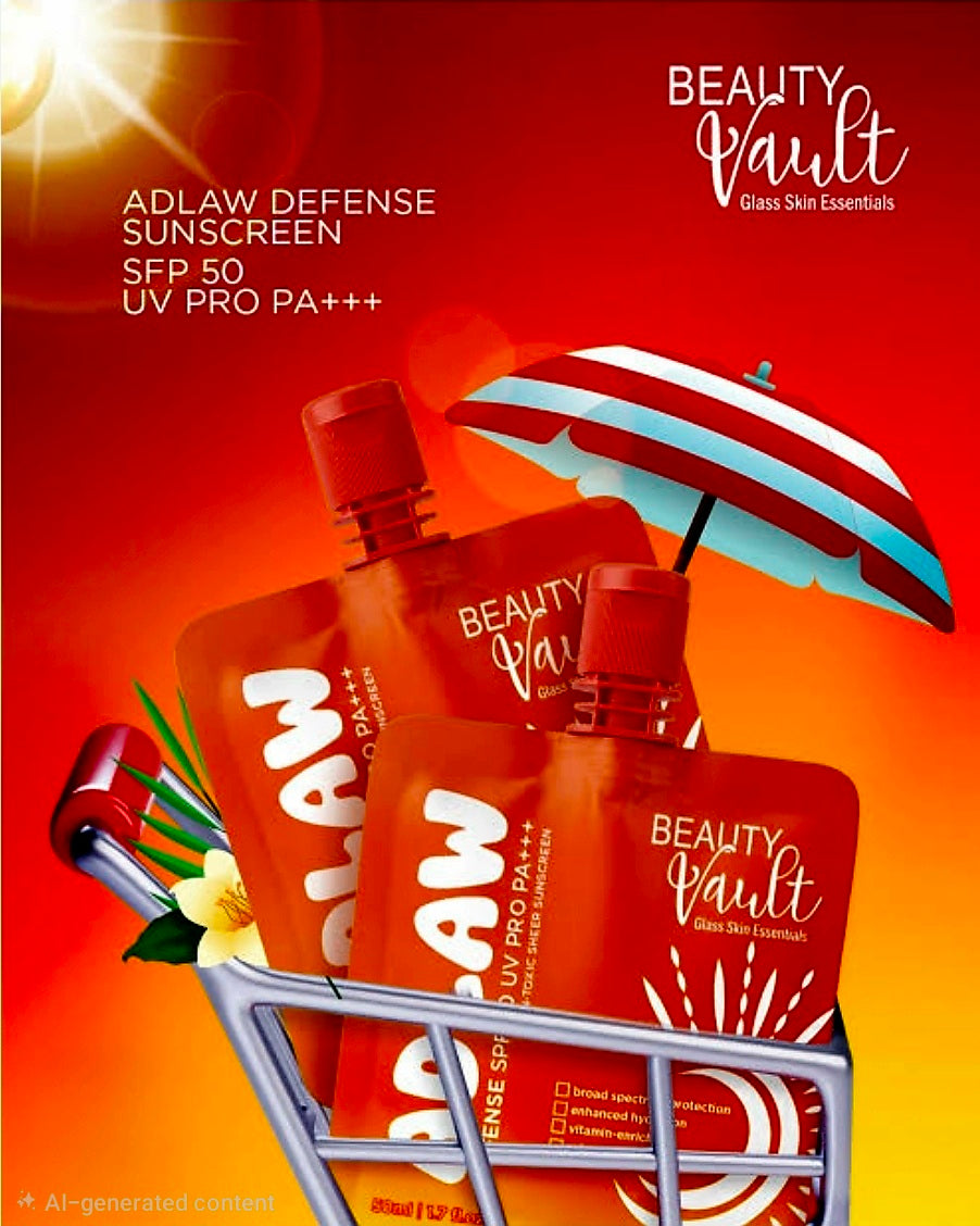 BEAUTY VAULT ADLAW DEFENSE SUNSCREEN SPF50 50ML