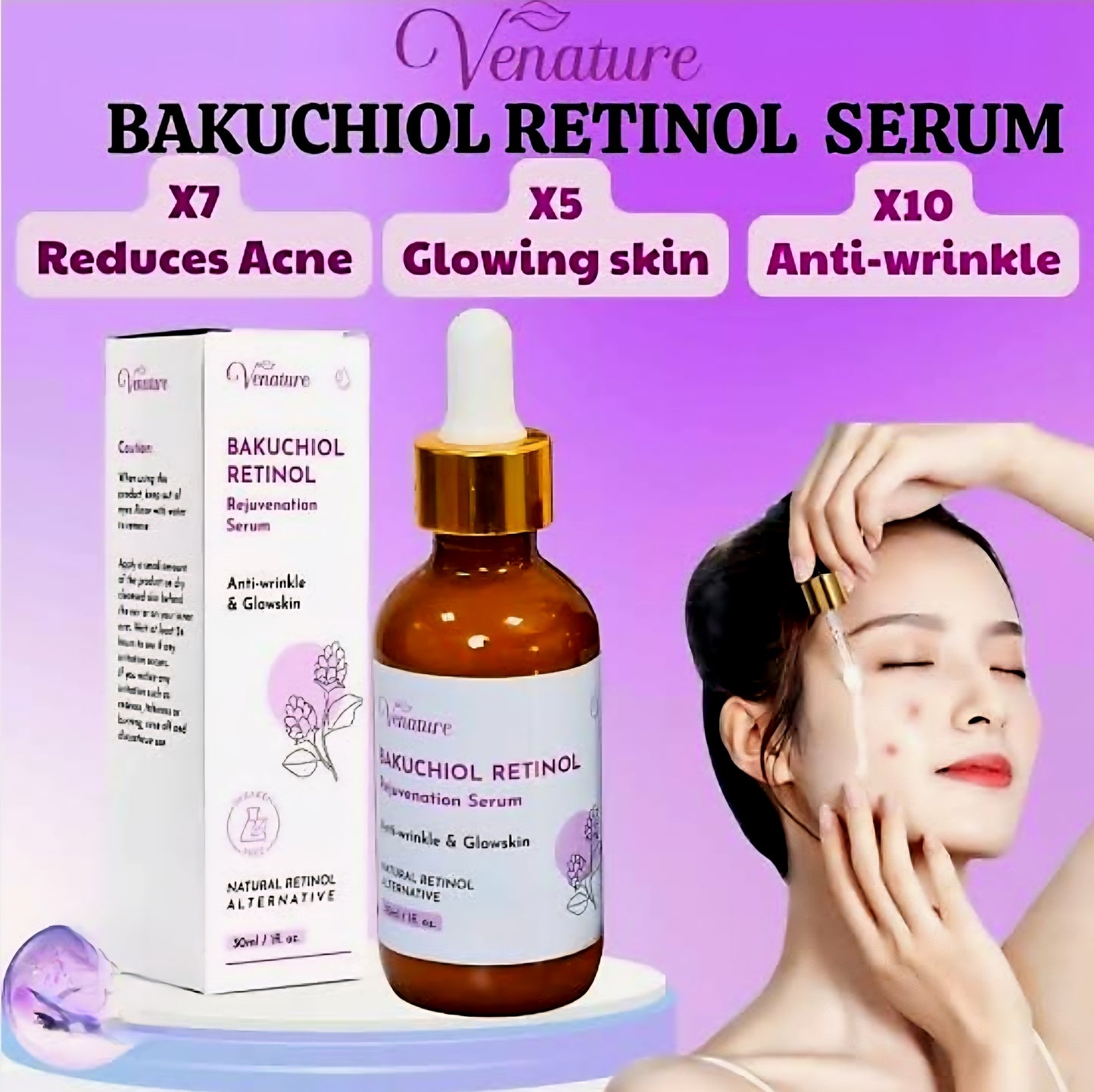 Venature BAKUCHIOL RETINOL Rejuvenation Serum 30ml