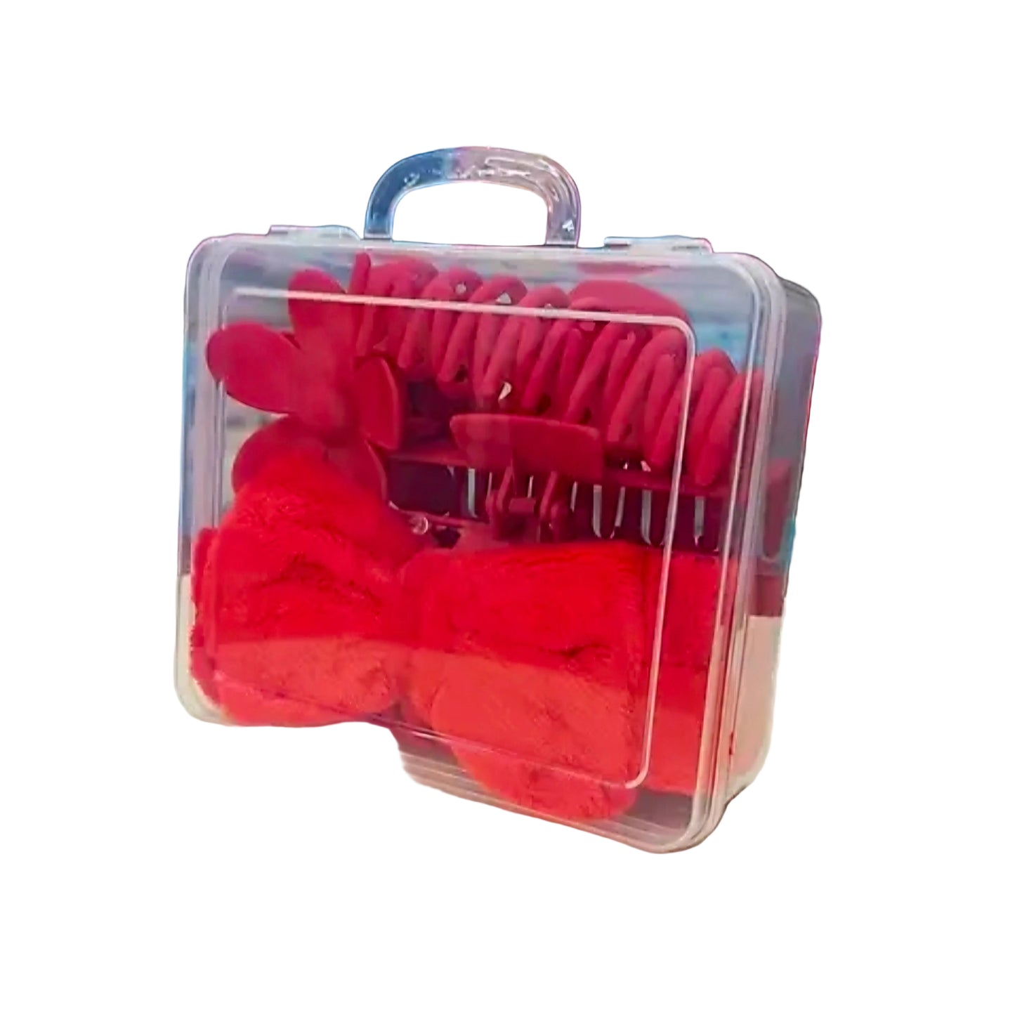Complete Facial SPA ACCESSORIES SET in PP Packing Organizer (FUL RED)