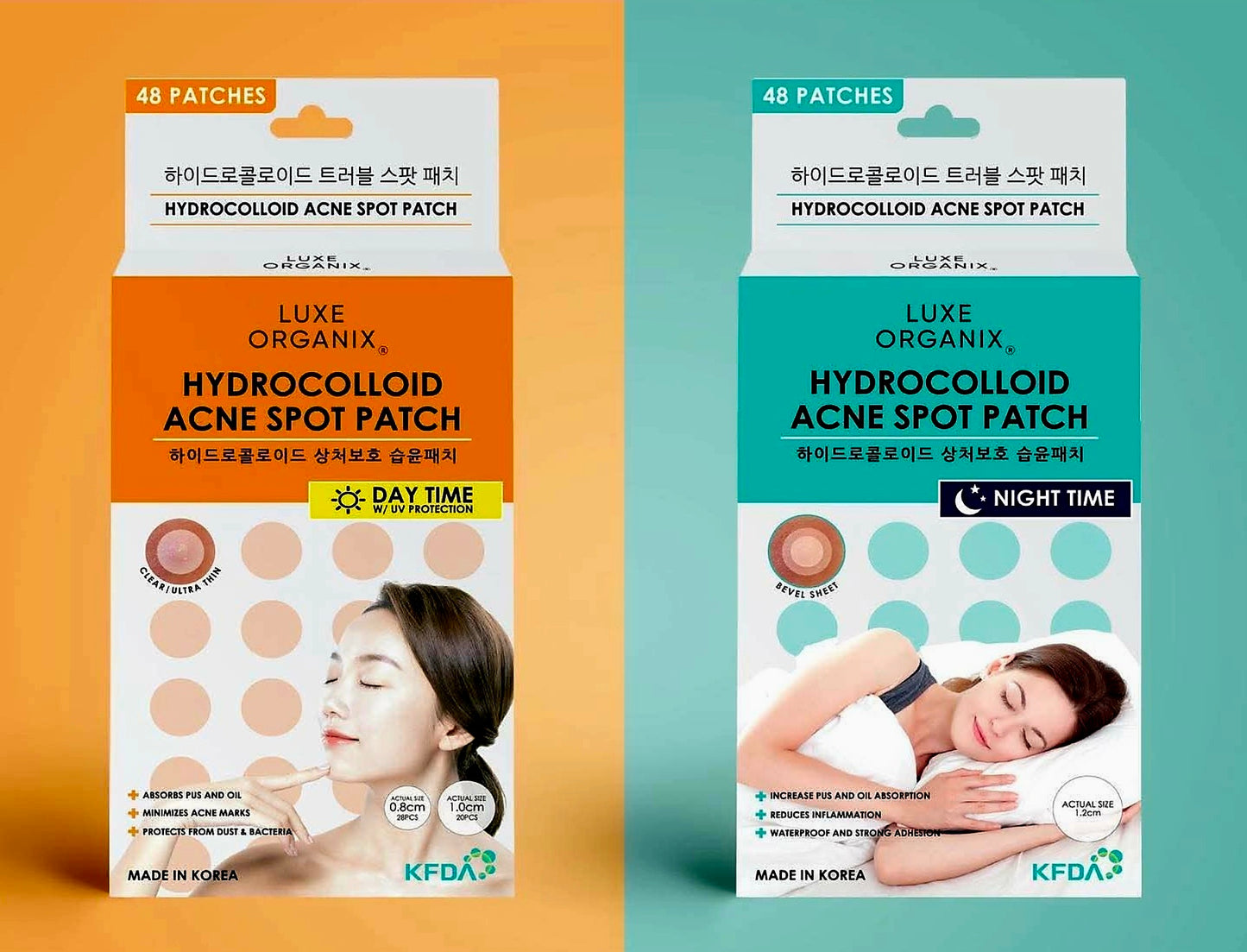 Luxe Organix HYDROCOLLOID ACNE PATCH (Daytime Use) 48-patches