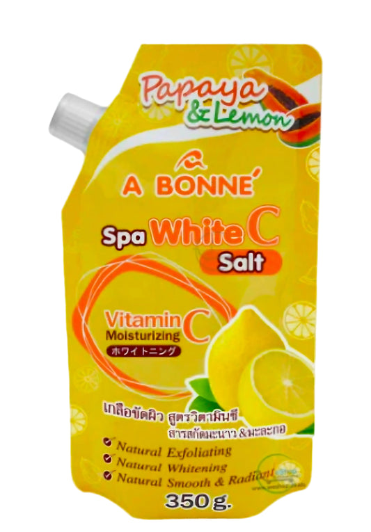 A BONNE' Papaya & Lemon Spa WHITE-C Salt 350g Vitamin-C
