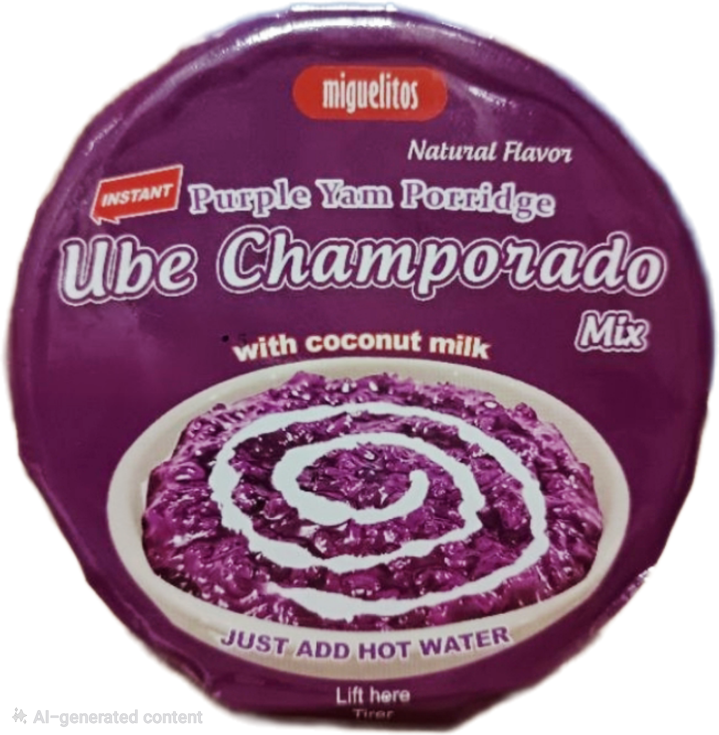 💲‼️EOFY-SALE‼️💲MIGUELITOS UBE CHAMPORADO CUP 80g